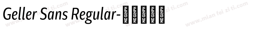 Geller Sans Regular字体转换